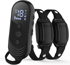 Bousnic 1000FT Remote Dog Shock Training Collar, Black, 2 count