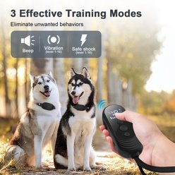 Bousnic 1000FT Remote Dog Shock Training Collar, Black, 2 count slide 2 of 7