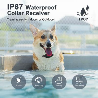 Show full view: Bousnic 1000FT Remote Dog Shock Training Collar, Black, 2 count slide 4 of 8