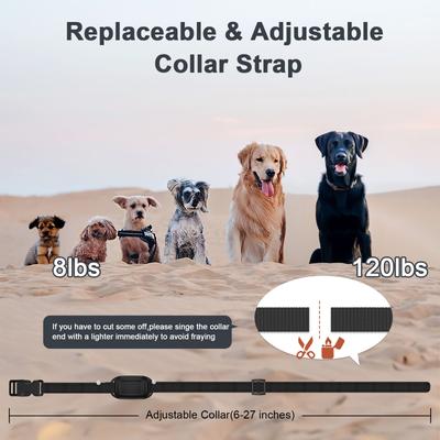 Show full view: Bousnic 1000FT Remote Dog Shock Training Collar, Black, 2 count slide 6 of 8