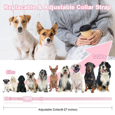 Show full view: Bousnic 1000-ft Remote Waterproof Electric Dog Training Collar, Pink, 2 count slide 7 of 11