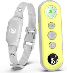 Bousnic 1000-ft Remote Waterproof Rechargeable Shock Training Dog Collar Kit, Yellow, 1 count