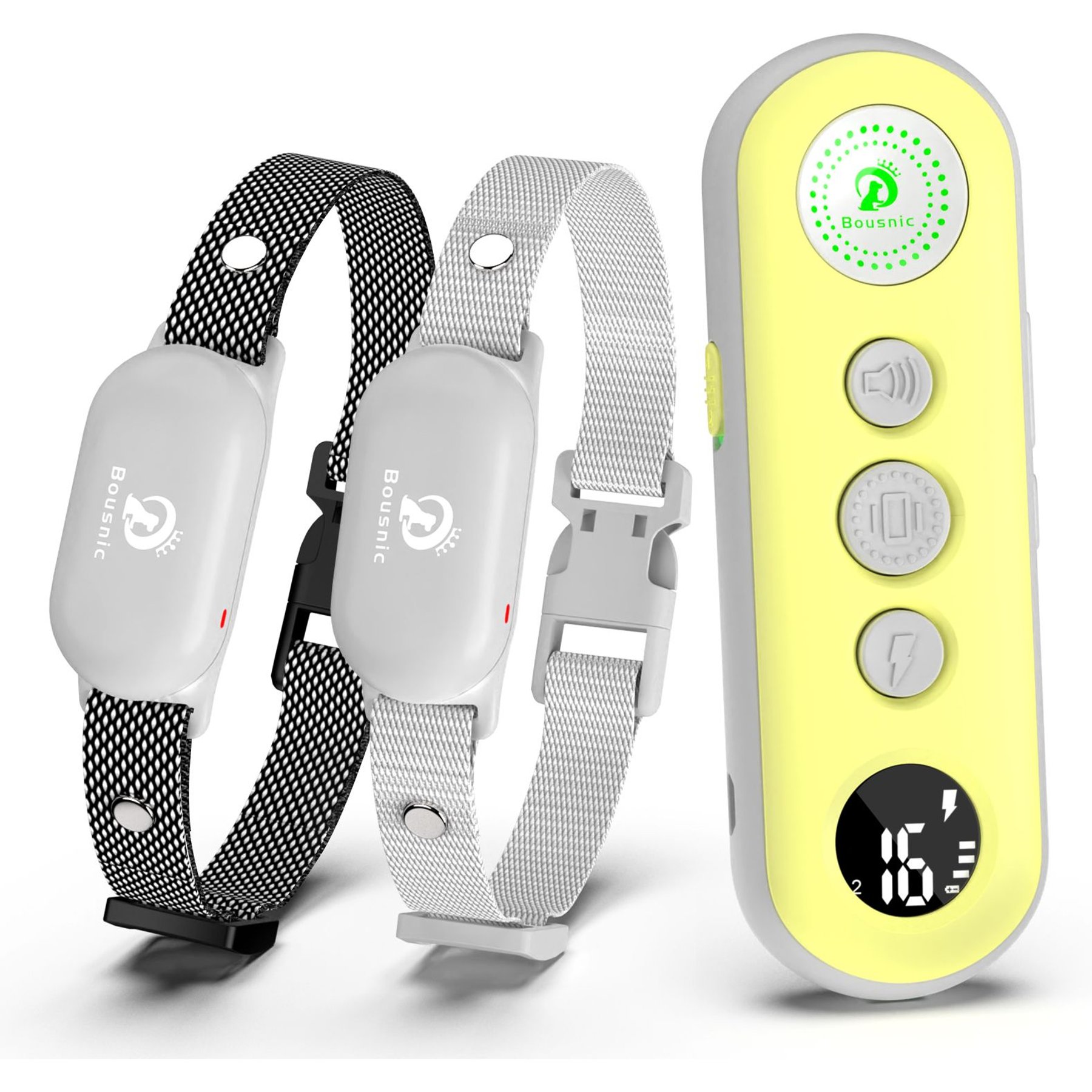 Bousnic Dog Training Collar – Rechargeable Shock Collar With Remote, 1000ft Range, Waterproof, For Dogs 10–120 Lbs