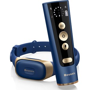 Bousnic 2000ft Remote Range Electronic Dog Training Collar, Blue 