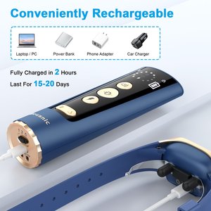 Bousnic 2000ft Remote Range Electronic Dog Training Collar, Blue 