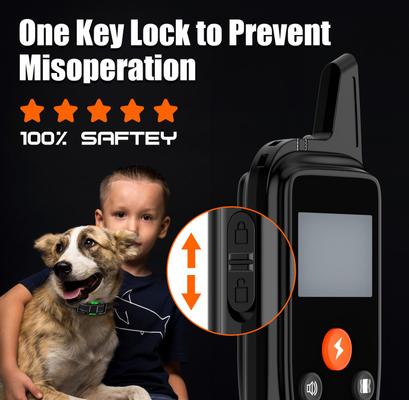 Show full view: Bousnic 3350-ft Range Remote Innovative 124 Levels Waterproof Dog Shock Collar, Black, 2 count slide 6 of 8