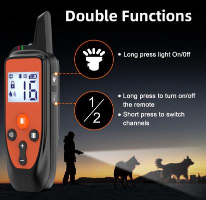 Show full view: Bousnic 3350FT Remote Vibration Dog Training Collar, Orange, 2 count slide 7 of 8