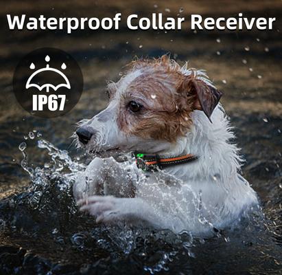 Show full view: Bousnic 3350FT Remote Vibration Dog Training Collar, Orange, 2 count slide 5 of 8