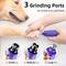 Show in main carousel: Bousnic 6-Speed Pro Quiet Rechargeable Dog & Cat Nail Grinder with 2 LED Lights, Purple slide 5 of 9