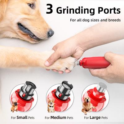 Bousnic 6-Speed Pro Quiet Rechargeable Dog & Cat Nail Grinder with 2 LED Lights