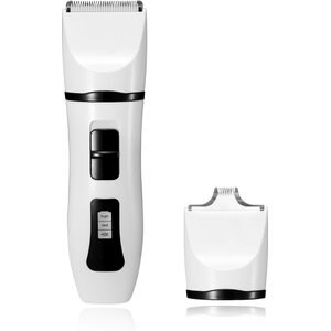 Bousnic Ceramic Removable Blade Dog & Cat Grooming Clipper, White