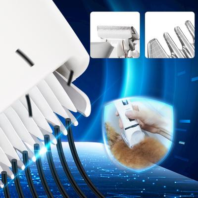 Show full view: Bousnic Ceramic Removable Blade Dog & Cat Grooming Clipper, White slide 3 of 8