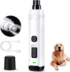 Bousnic LED Dog & Cat Nail Grinder, White
