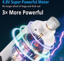 Bousnic LED Dog & Cat Nail Grinder, White slide 2 of 7