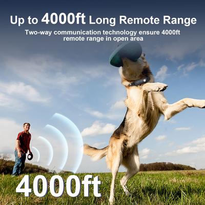 Show full view: Bousnic Outdoor Remote Dog Training Shock e-Collar, Black, 2 count slide 5 of 7