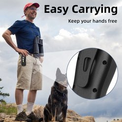 Bousnic Rechargeable Waterproof 3000-ft Dog Remote Training Collar with Neck Strap, Black, 2 count slide 2 of 7