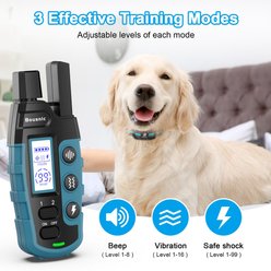 Bousnic Remote Waterproof Dog Training Collar, 3300-ft, Blue, 2 count slide 2 of 5
