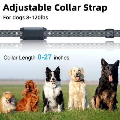 Show full view: Bousnic Remote Waterproof Rechargeable Dog Shock Collar, 4000-ft, 2 count, Grey slide 4 of 8