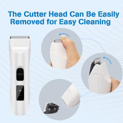 Show full view: Bousnic Removable Blade Dog & Cat Grooming Clipper, White slide 4 of 7