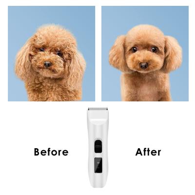 Show full view: Bousnic Removable Blade Dog & Cat Grooming Clipper, White slide 7 of 7