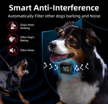 Show full view: Bousnic Smart Bark Collar Waterproof Automatic Bark Control Dog Training Collar, Black slide 5 of 8