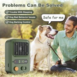 Bousnic Ultrasonic Bark Control Deterrent Dog Anti Bark Device, Army Green slide 2 of 7