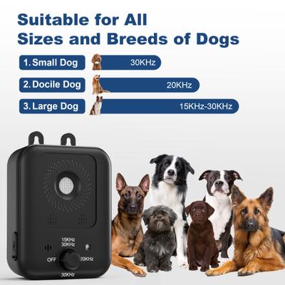 Show full view: Bousnic Ultrasonic Indoor & Outdoor Dog Bark Control Device, Black slide 7 of 8