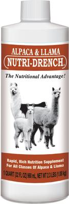Show full view: Bovidr Laboratories Nutri-Drench Alpaca & Llama Supplement, 1-qt bottle slide 1 of 2