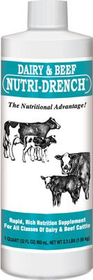 Show full view: Bovidr Laboratories Nutri-Drench Dairy & Beef Supplement, 1-qt bottle slide 1 of 1