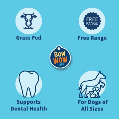 Show full view: Bow Wow Labs Safe Fit 6-in 100% Beef Bully Sticks Dog Treats, 10 count, Midsize slide 6 of 10