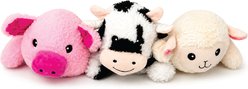 Bow Wow Safari Squad Squeaky Plush Dog Toy, 3 count