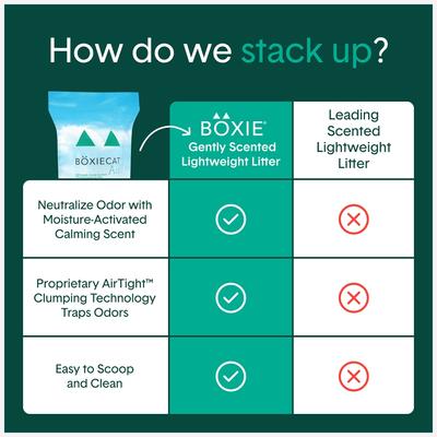 Show full view: Boxiecat Air Gently Scented Lightweight Clumping Cat & Kitty Litter, 11.5-lb bag slide 9 of 12