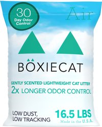 Boxiecat Air Gently Scented Lightweight Clumping Cat & Kitty Litter, 16.5-lb bag