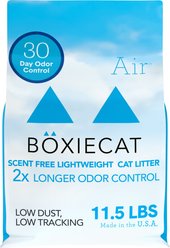 Boxiecat Air Unscented Lightweight Clumping Cat & Kitty Litter, 11.5-lb bag