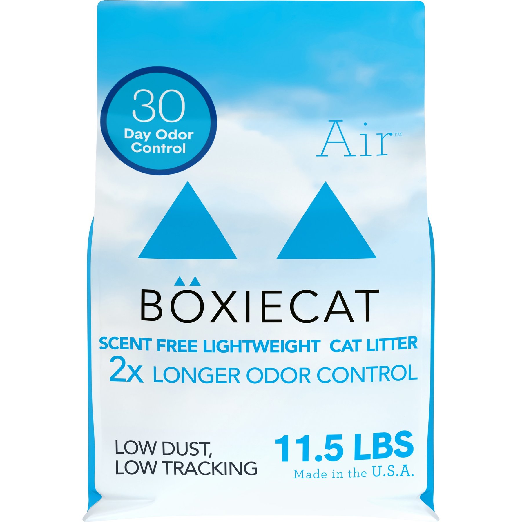 Boxiecat Air Unscented Lightweight Clumping Cat & Kitty Litter, 11.5-lb bag