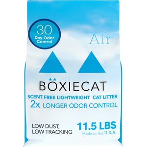 Boxiecat Air Unscented Lightweight Clumping Cat & Kitty Litter, 11.5-lb bag