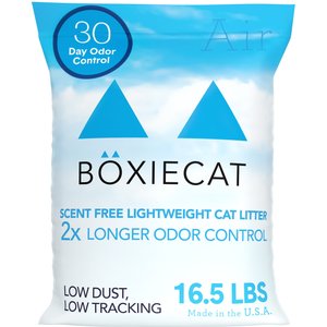 Boxiecat Air Unscented Lightweight Clumping Cat & Kitty Litter, 16.5-lb bag