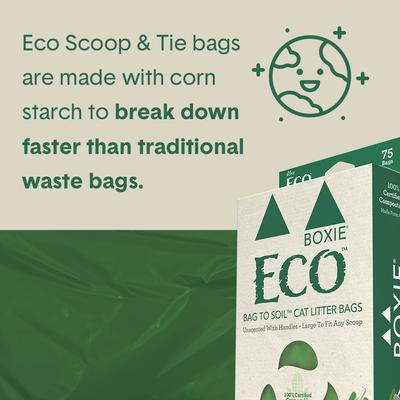 Show full view: Boxiecat Eco Scoop & Tie Cat Litter Waste Bag, 75 count slide 4 of 9
