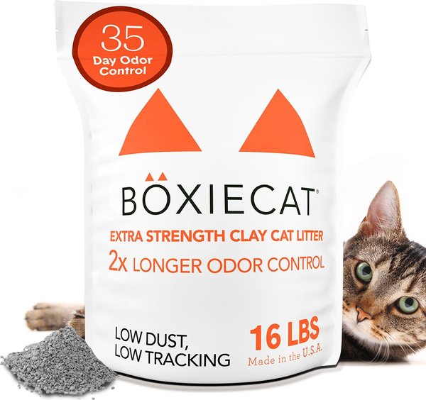 Show full view: Boxiecat Extra Strength Odor Control Clumping Clay Cat & Kitty Litter, 16-lb bag slide 1 of 10