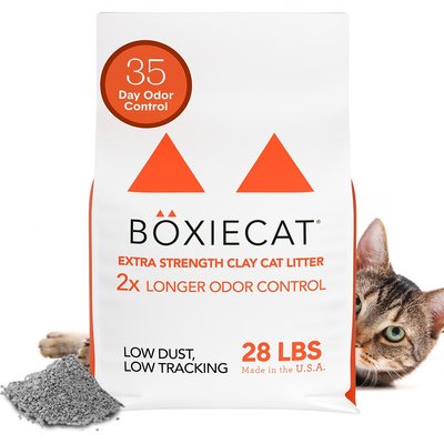 Boxiecat Boxiecat Extra Strength Odor Control Clumping Clay Cat & Kitty Litter, 28-lb bag