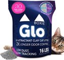Boxiecat Glo Natural Stress-Relief Clumping Clay Cat & Kitty Litter with UV Attractant, 16-lb bag