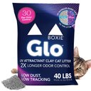 Boxiecat Glo Natural Stress-Relief Clumping Clay Cat & Kitty Litter with UV Attractant, 40-lb bag
