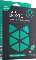Boxiecat Scoop & Tie Cat Litter Waste Bag, 120 count