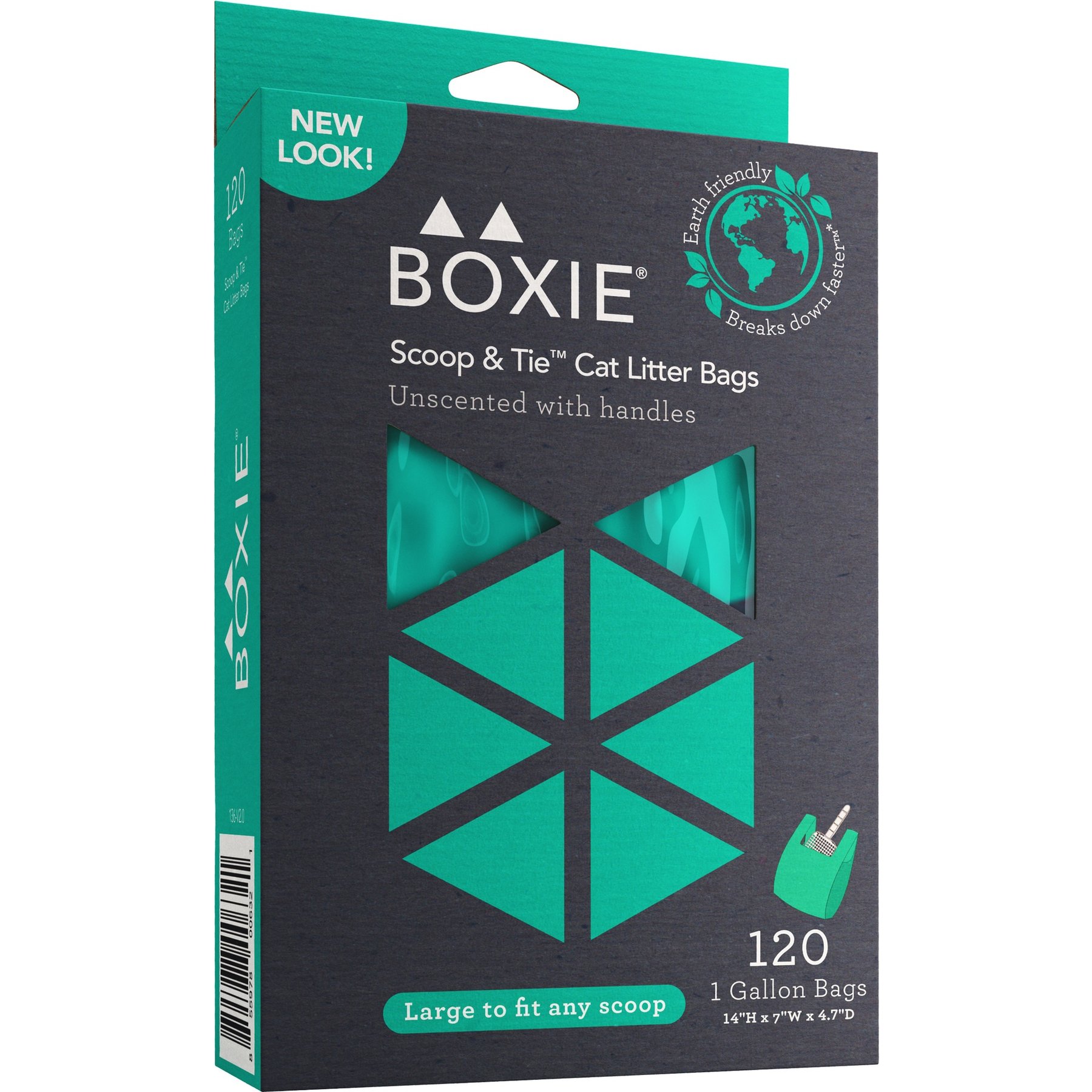 Boxiecat Scoop & Tie Cat Litter Waste Bag, 120 count