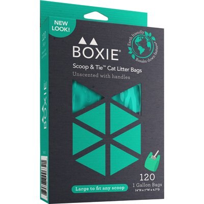 Boxiecat Boxiecat Scoop & Tie Cat Litter Waste Bag, 120 count