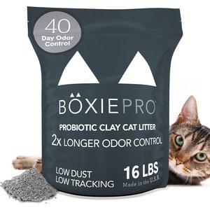 Boxiecat Self-Cleaning Probiotic Clumping Clay Cat & Kitty Litter, 16-lb bag