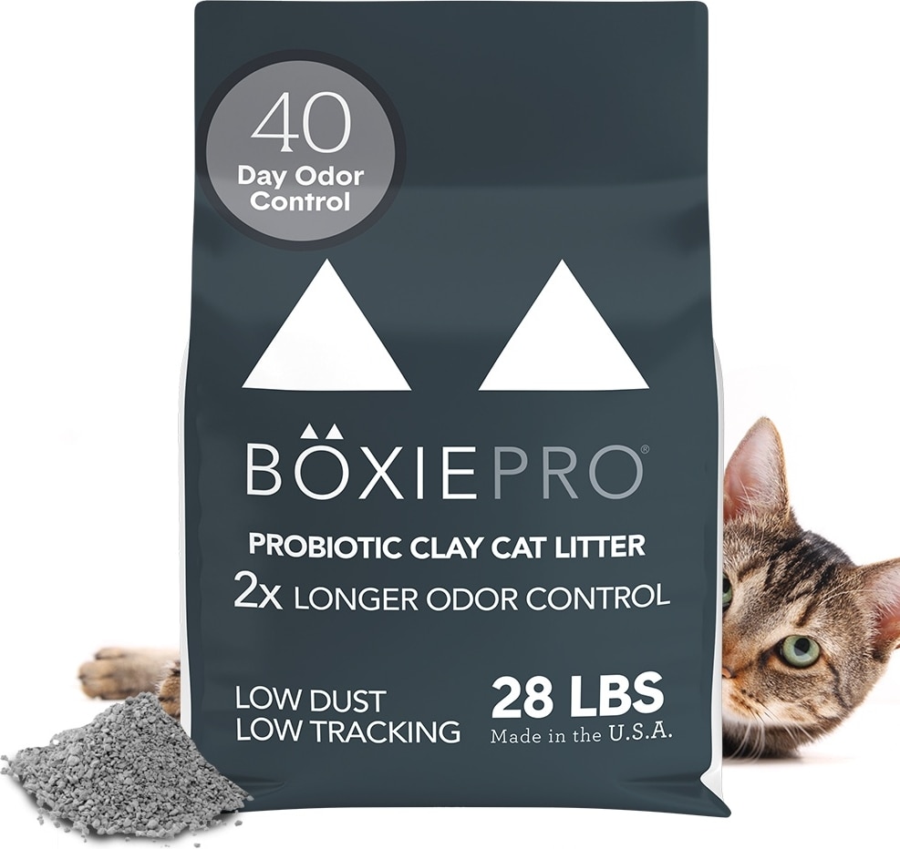 BOXIECAT Self-Cleaning Probiotic Clumping Clay Cat & Kitty Litter