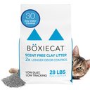 Boxiecat Unscented Odor Control Clumping Clay Cat & Kitty Litter, 28-lb bag