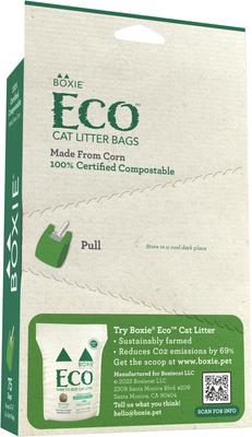 Show full view: Boxiecat Unscented Odor Control Clumping Clay Litter, 28-lb bag + Eco Scoop & Tie Cat Litter Waste Bag, 75 count slide 7 of 9