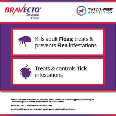 Show full view: Bravecto Chew, 44-88 lbs, (Blue Box), 2 Chews (6-mos. supply) + Sentinel Spectrum Chew for Dogs, 25.1-50 lbs, (Yellow Box), 6 Chews (6-mos. supply) slide 9 of 9